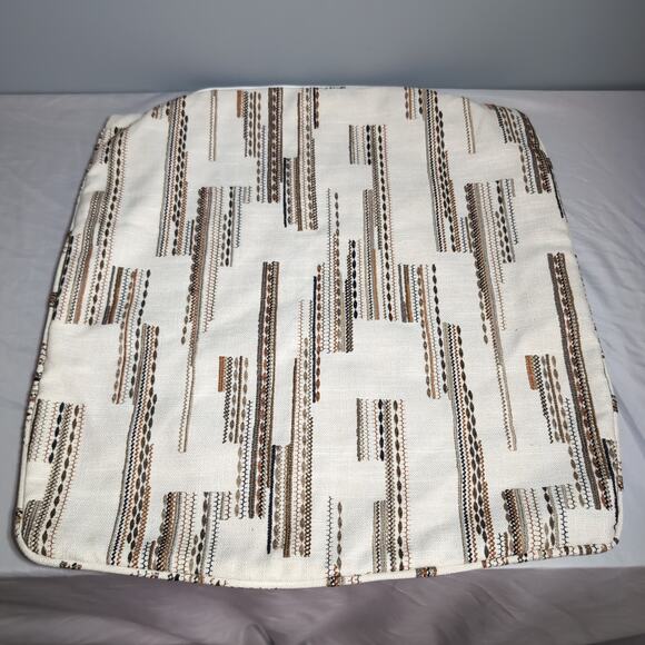 Set of 2 20 x 20 Square Throw Pillow Covers Cyprus Embroidered Reversable - Picture 3 of 7